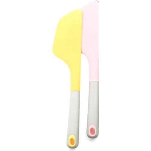 LBER Silicone Cream Baking Scraper,Non Stick Butter Spatula,Smoother Spreader,Heat Resistant Cookie Pastry Scraper,34cm