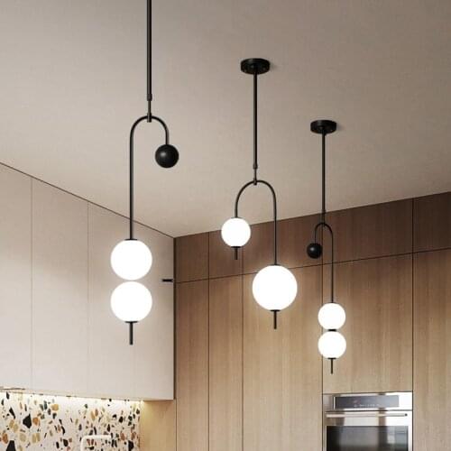 Nordic grape shape designer led pendant light lamp dining room iron simple bar Chandelier hanglamp restaurant lighting fixtures