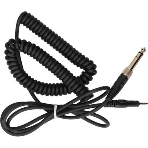 Coiled Aux Cordfor ATH‑M50X Stretchable Spring Headphone Audio Cord Replacement for Audio‑Technica ATH‑M50X M40X