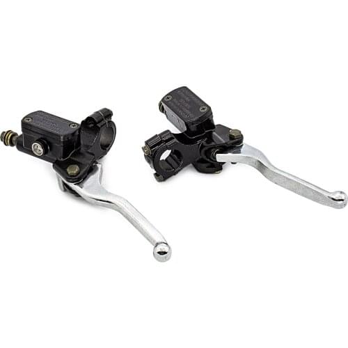 Pair 22mm 7/8'' Front Left Right Master Cylinder Lever Pump Electric Motorcycle Bicycle Scooter Brake Pumps Hydraulic Brake Pump