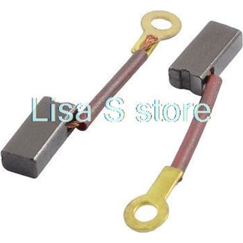 2pcs Angle Grinder Carbon Brushes 31/64" x 15/64" x 5/32" Hherw 13mm x 6mm x 4mm