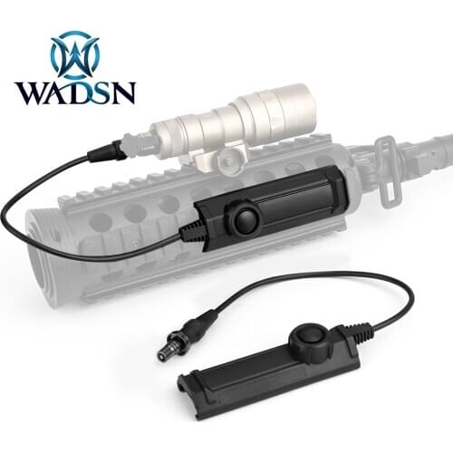 WADSN Tactical M300 M600 M900 Series Flashlight Dual Pressure Tape Switch Airsoft Moment Constant On/Off Weapon Lights Tail