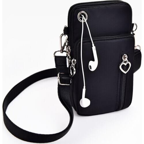 Woman Messenger Bag Mini Shoulder Bag Diagonal Multi-Function Mobile Phone Bag Outdoor Earphone Pouch Sports Bag