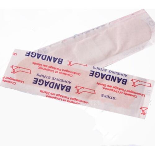 100Pcs/lot Band-Aids Waterproof Breathable Cushion Adhesive Plaster Wound Hemostasis Sticker Band For Home Travel First Aid Kits