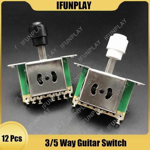 12/60pcs Round Cap 3/5 Way Electric Guitar Pickup Selector Toggle Switch for FD TL Style Electric Guitarra Accessories