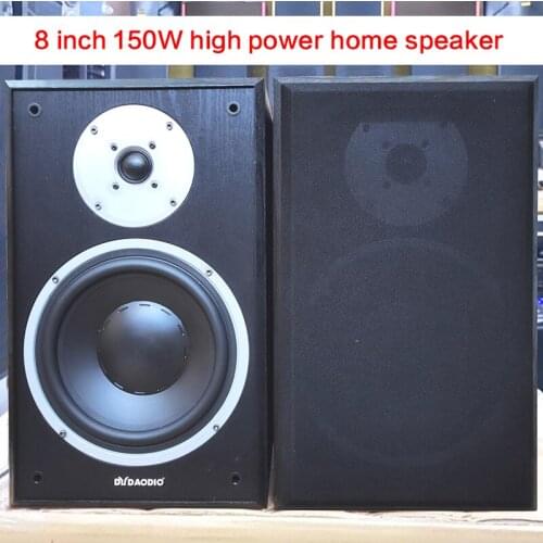 150W Home High-power Bookshelf Speakers 8 Inch Fever Hifi Subwoofer Monitor Passive Speaker High Fidelity Front Desktop Speakers