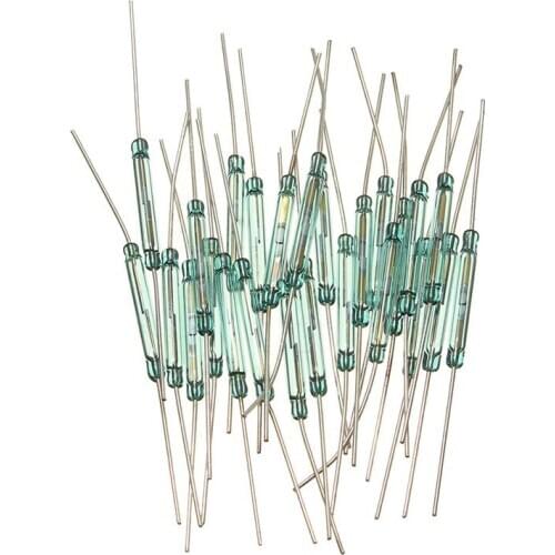 25PCS Reed Glass netic Induction Switches Tube N/O SPST 300VDC 3X20MM