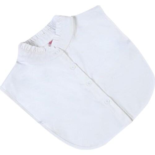 29 Styles Womens Detachable Fake False Collar Solid Color Retro Plaid Check Chiffon Half Shirt Blouse Adjust Clothes B2QE