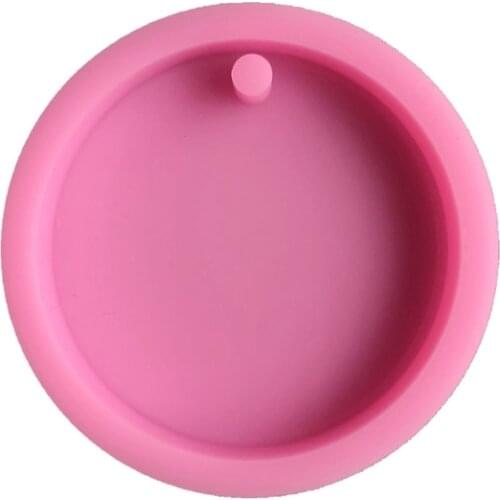 4Pcs Pet Hanging Tag Resin Mold Dog Bone Love Round Oval Keychain Silicone Mould