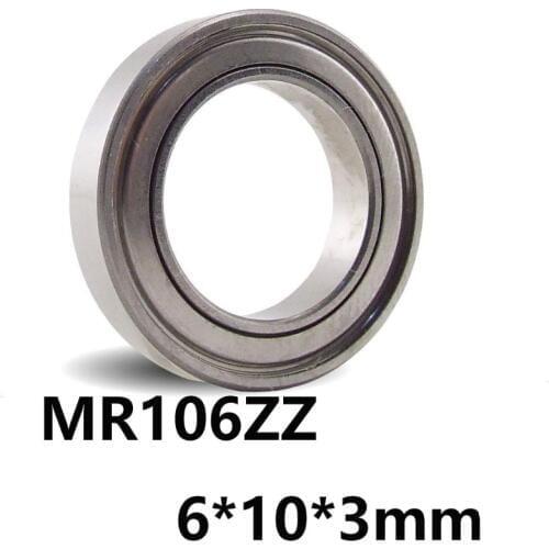 5pcs/lot MR106ZZ Deep Groove Ball Miniature Mini Bearings MR106ZZ MR106-ZZ 6*10*3mm 6*10*3 High quality Bearing Steel