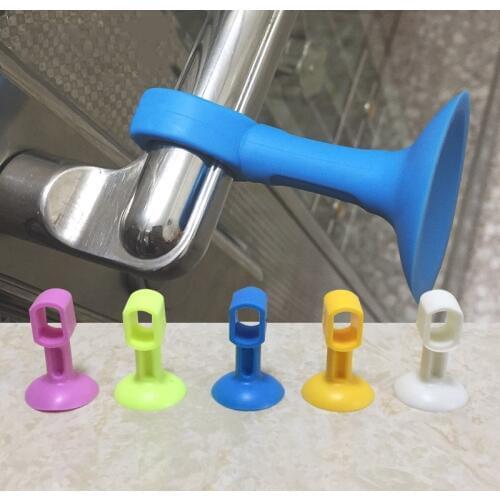 5PCS/Lot Silicone Door Handle Lock Suction Cup Wall for Anti-Collision Silencer Protective Pad