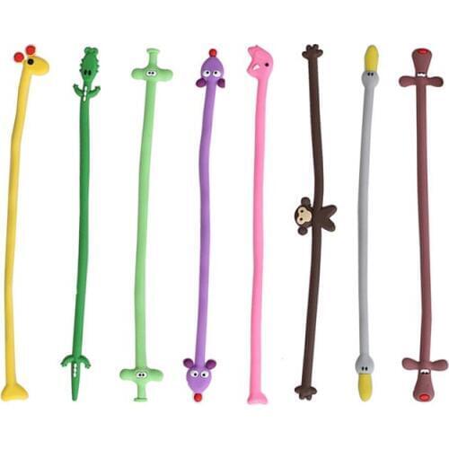 8Pcs Cable Organizer Cute Animal Shape Durable Lightweight Cartoon Cellphone Cable Cord Management Headset Ties Earphone Winders