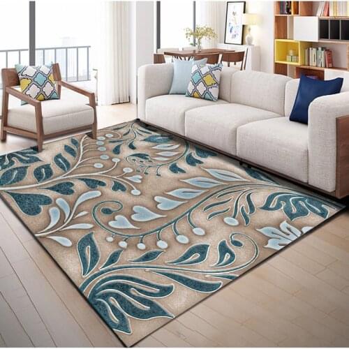 Abstract Flower Art Carpets For Living Room Bedroom Area Rugs Anti-slip Kitchen Mats High Quality Fashion Hallway Thicken Carpet