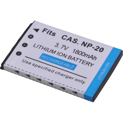 1800mAh NP-20 CNP20 NP20 Battery for Casio EX-Z7 Z8 Z11 Z60 Z65 Z70 Z75 Z77 M1 M2 M20 S1 S2 S3 S20 S100 S500 S600 S770 S880