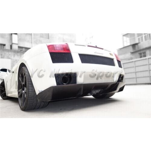 Car Accessories Carbon Fiber DM Style Rear Diffuser Fit For 2003-2007 Gallardo Rear Bumper Diffuser Lip
