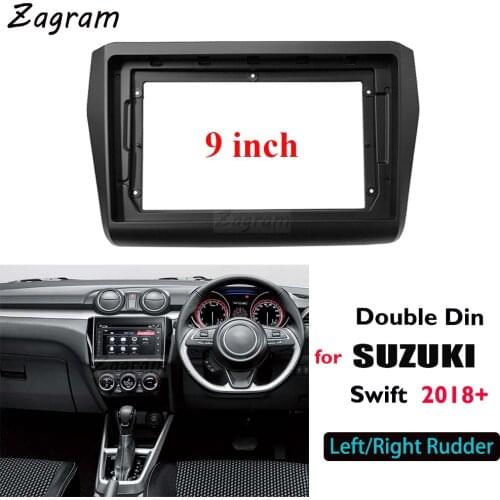 9 Inch 2 Din Auto Radio Car Player DVD Dashboard Audio Panel Fascia Frame for SUZUKI Swift 2018+ Mount Installation