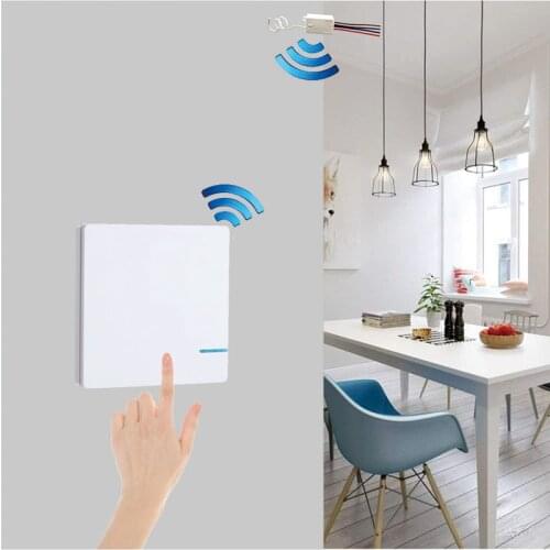 Wireless Light Switch No Frame Waterproof Remote Light Switches One Two Three Gang 110V 220V No Wiring Wire Control