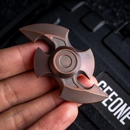 Mute Fidget Spinner Metal Two Leaf Orca Ancient Weapon EDC Hand Spinner Anti Stress ADHD Autism Fidget Toys Adult Funny Gift