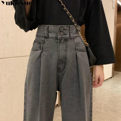 Streetwear Womens cargo pants boyfriend jeans for women jean femme mom denim mujer breeches jeans woman high waist 2021 summer