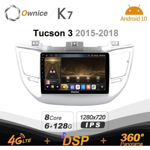 Carplay K7 Android 10.0 Car Multimedia Radio for Hyundai Tucson 3 2015-2018 GPS Video player 6G+128G Quick Charge Coaxial 4G LTE