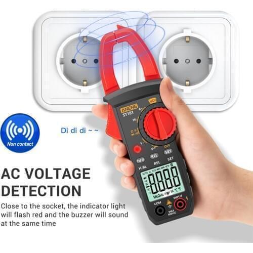 Digital Clip Meter Current 4000 Counts Multimeter Ammeter Current Voltage Tester Car Ampere Hz Capacitance NCV Ohm Test