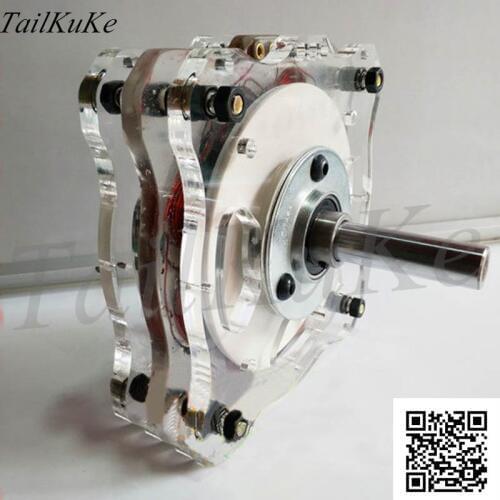 High-power DIY Disc Permanent Magnet Ironless Generator Low Speed High Efficiency Wind Hydraulic Free Energy Exploration