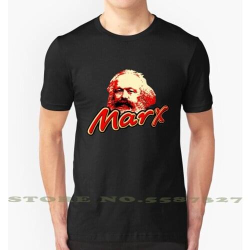 Marx Black White Tshirt For Men Women Marx Prody Fun Coco Communism Urss Russia Chocolate