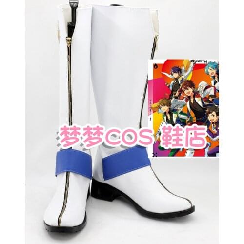 Ensemble Stars Ryuseital UNIT SONG 3RD Shinkai Kanata Blue Shoes Cosplay Long Boots Custom Made