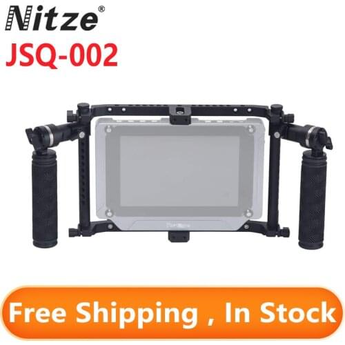 NITZE Director’s Monitor Cage with Adjustable Handles for 7”and 9” LCD Monitors - JSQ-002