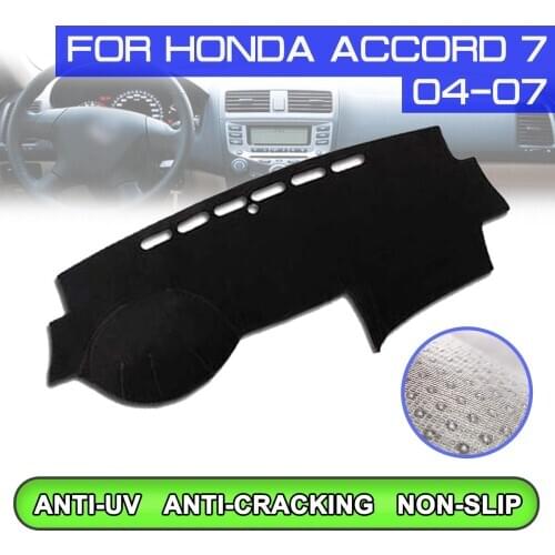 Car Dashboard Mat Anti-dirty Non-slip Dash Cover Mat UV Protection Shade Sticker for Honda Accord 7th 2004 2005 2006 2007
