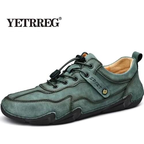 Hot Sale Mens Casual Shoes Handmade Leather Mens Loafers Classic Moccasins Breathable Non-slip Mens Sneakers Zapatillas Hombre