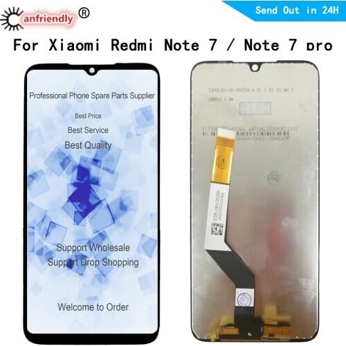 LCD For Xiaomi redmi Note7 Note 7 pro LCD Display + Touch panel Screen Replacement Digitizer module with frame Assembly