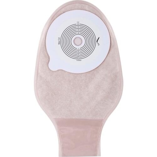 Cut Size 15-60mm Ostomy Bag Drainable Non-woven Pouch For Stoma 10pcs/lot