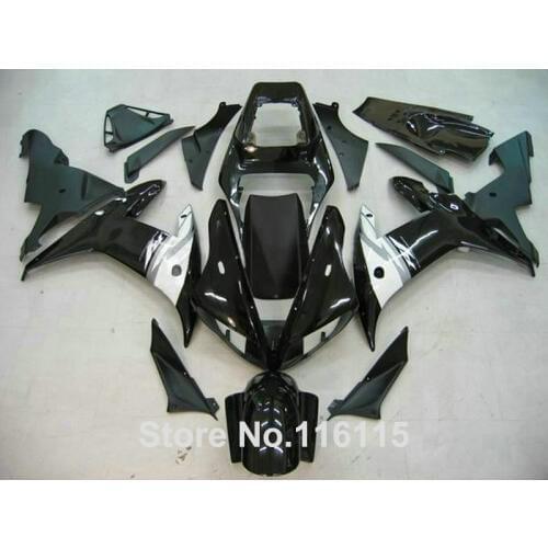 Full injection molding NEW ABS fairings set for YAMAHA YZF R1 2002 2003 white black high grade Fairing kit 02 03 KN16