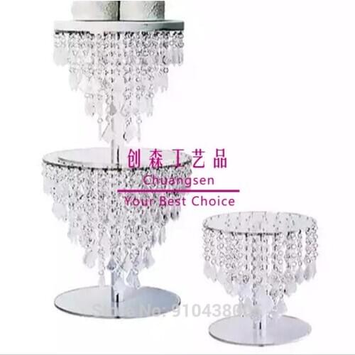 Luxury acrylic crystal wedding cake stand centerpieces, table cake decorating display stand holder macaron cupcake stand