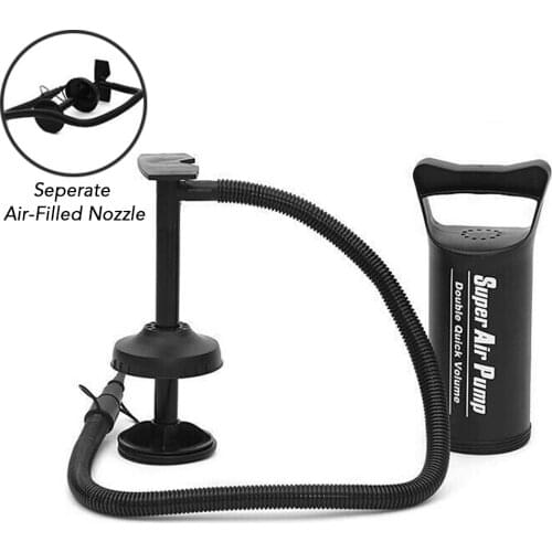 Manual Air Pump Plastic Hand Pull Pump Double Action Hand Pump for Inflatable Boat Pool Pad