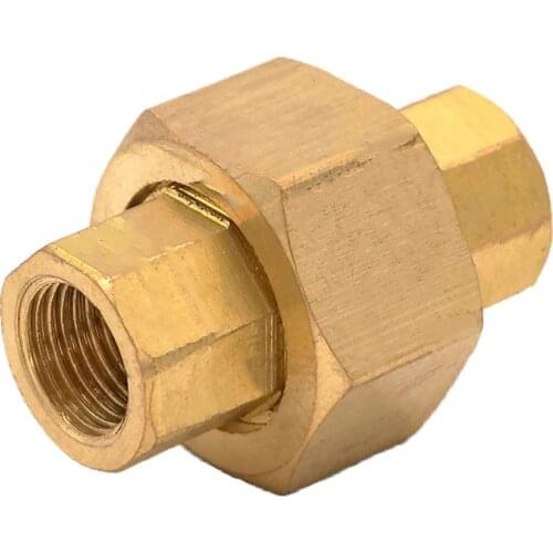 1/8" BSP Female Brass Pipe Union Connector Coupling Plumbing Fitings Water Air fuel oil