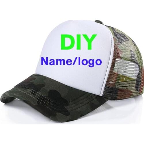 10pcs a lot custom logo hat Trucker Caps DIY Printing Logo Polyester Mesh Hat Sport Promotion