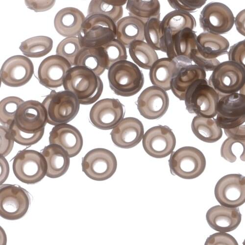 100 Pieces 11mm Plastic Safety Eyes Nose WASHERS for Teddy Bear Doll Animal Toys DIY Making Accessories