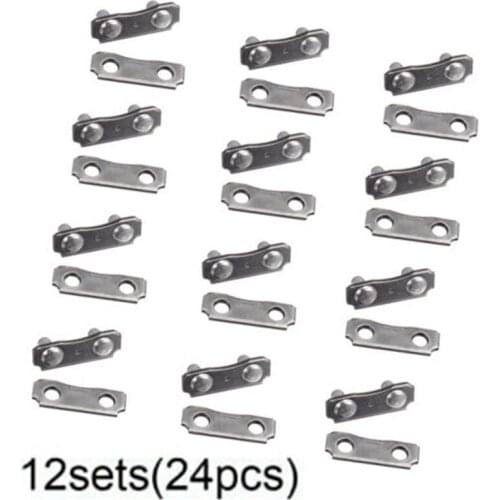 12 Sets Chainsaw Chain Links Repair Part Size 3/8LP Pitch - 0.050 Gauge Tools Kit Chainsaw Parts And Replacement Accessories