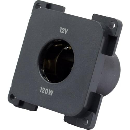 12V 120W ABS Direct Fit Caravans Camper Easy Install CBE System Boat Interior With Screws Square Cigar Aux Socket Universal