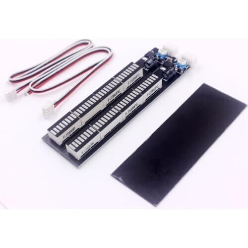 12V 24V Stereo Music Spectrum LED light Audio Level Indicator Amplifier VU Meter for Car player Light Atmosphere Lamps