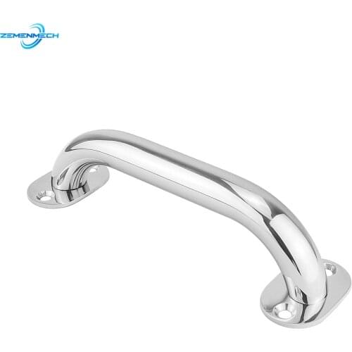 200mm 316 Stainless Steel Grab Handle Door Handrail Grip Rail Bar Handle Hatch Yacht Marine Hardware Bathroom Boat Accessories