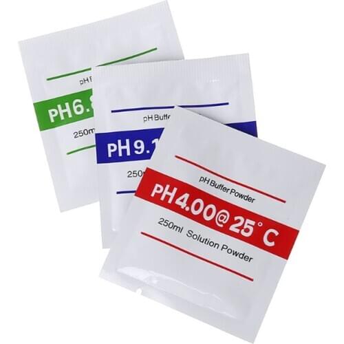 3pcs/lot PH Buffer Powder For Test Meter Measure Calibration PH 4.00 6.68 9.18