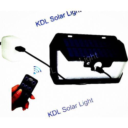 55 LED 900lm Solar Light remote control radar smart 3 side lighting Edison2011 LEDs Po IP camp street wall lamp yard c
