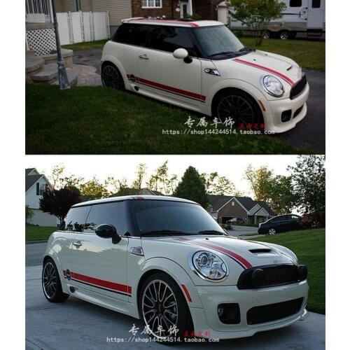 Car stickers FOR BMW MINI R60 F56 Car body exterior personalized custom fashion sports decals Color bars