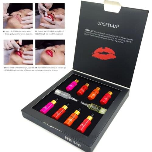 BB Lip Cream Glow Permanent Makeup Lip Ampoule Serum Essence Lip Coloring Moisturizing Microneedle Treatment for Beauty Salon
