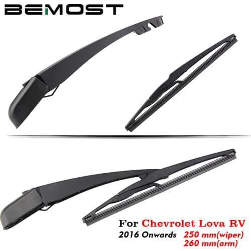 BEMOST Car Rear Windshield Windscreen Wiper Arm Blades Natural Rubber Accessories For Chevrolet Lova RV 250MM 2016 2017 2018