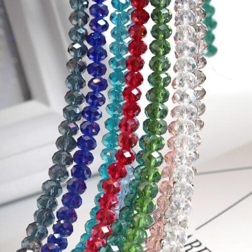 6mm 100pcs Round Shape Upscale Austrian crystal beads High quality loose beads rondelles glass ball bracelet Jewelry DIY