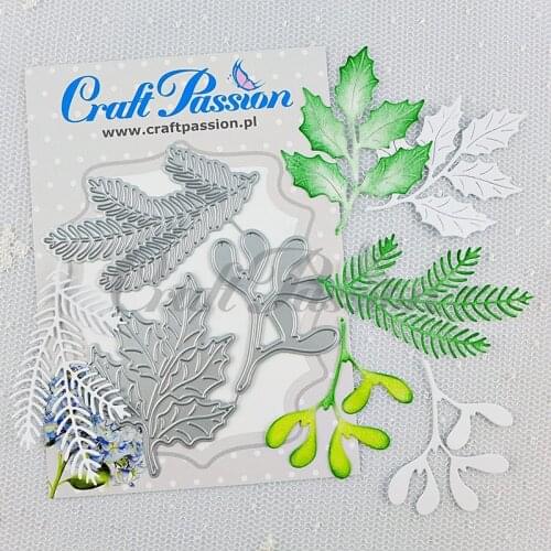 CH New Arrival Christmas-twigs Stitched Metal Cutting Die DIY Scrapbooking Craft Embossing Making Stencil Template